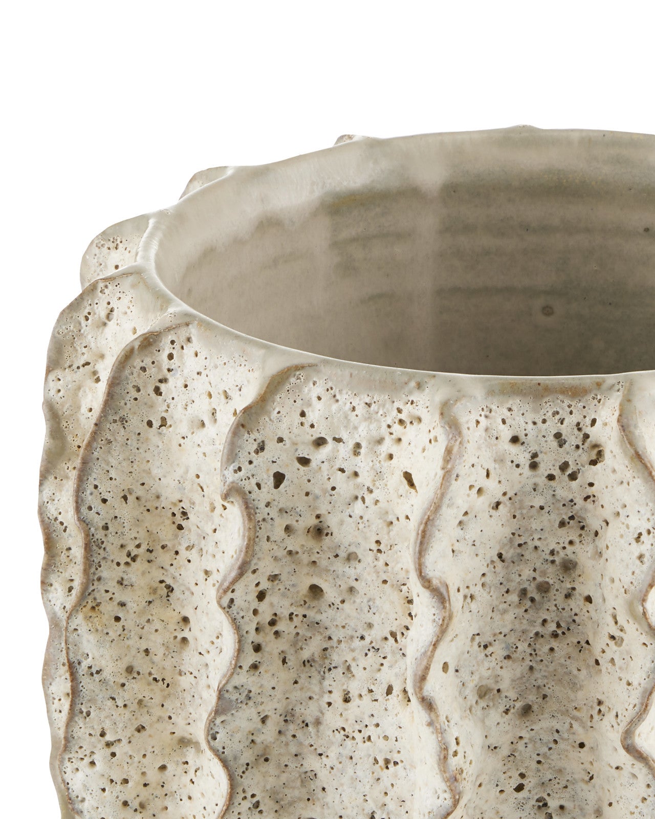 Sunken Boat Extra-Small White Cachepot